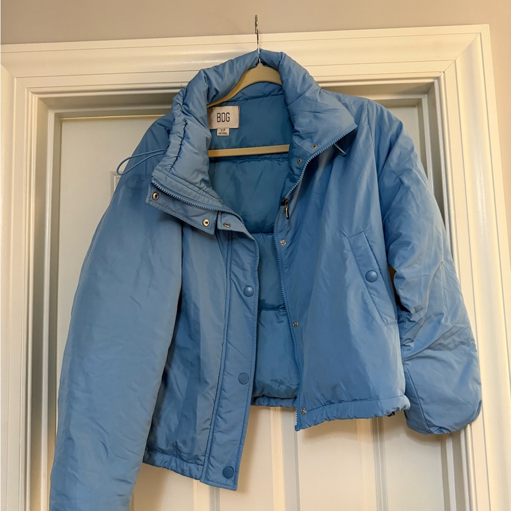 BDG Light Blue Puffer Jacket